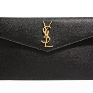 SAINT LAURENT
Uptown Medium YSL Monogram Grain de Poudre Pouch Bag
